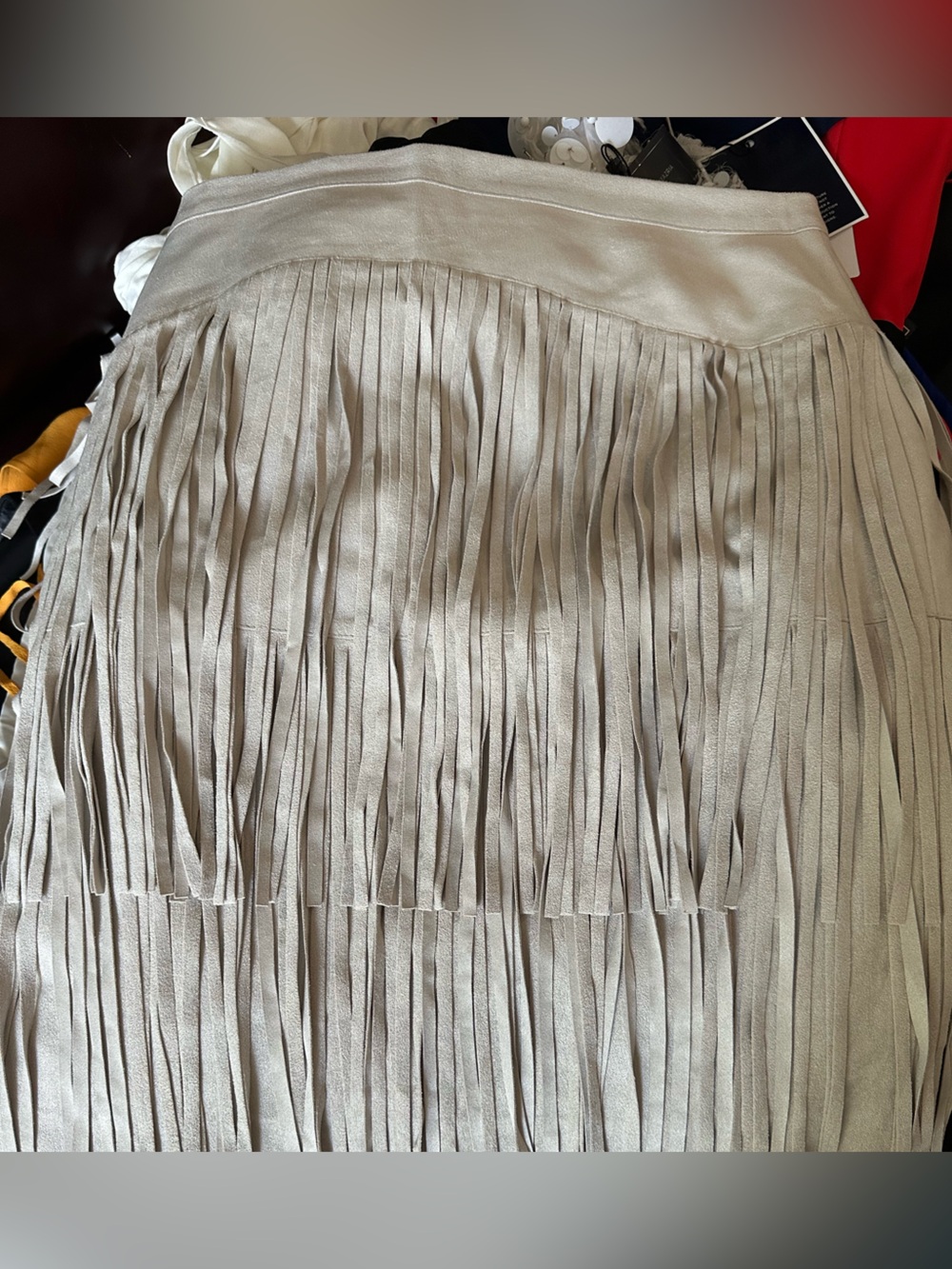 BCBG Max Azria Fringe skirt and jacket